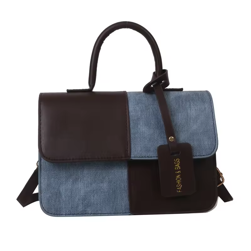 Wholesale Splice Shoulder Bags Fashion PU Leather Ladies Handbags